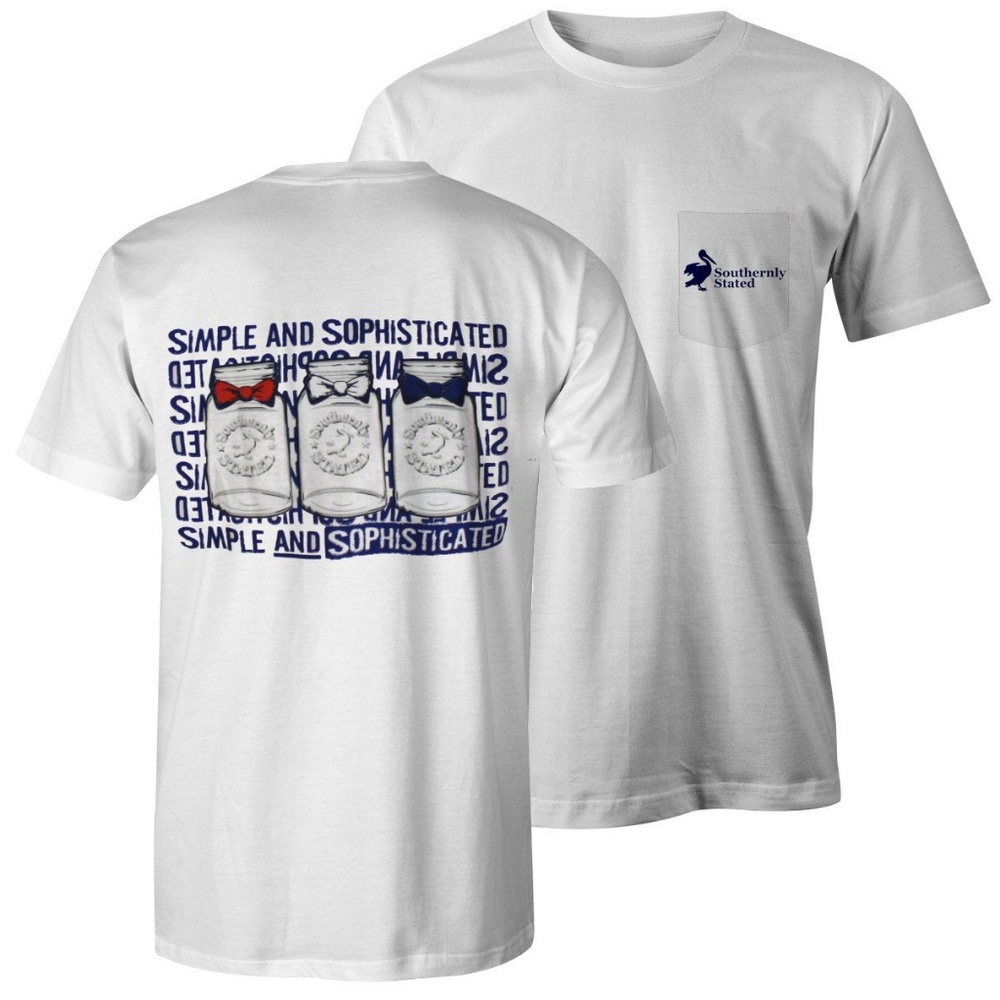 • {Southernly Stated} Front Pocket Tee